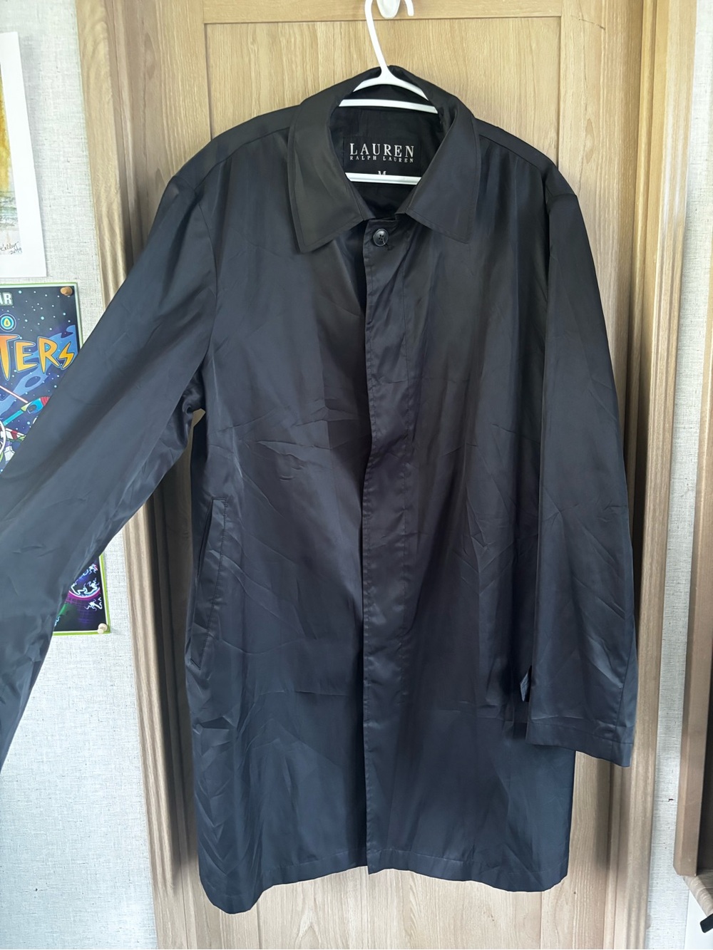 Ralph Lauren Packable Raincoat Trench Coat M Men Walking All Weather Preppy